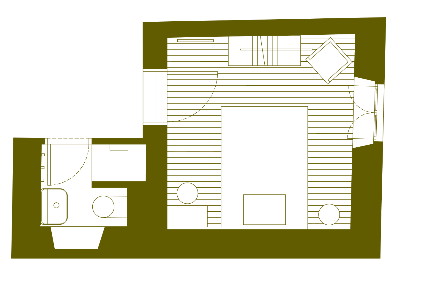 Hotel1550 Ljubljana - Red roof room plan